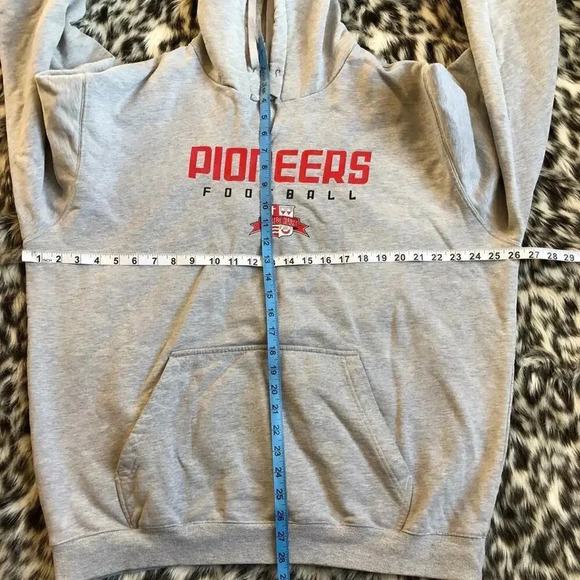 Vintage Adidas Pioneers Football Unisex Adults Heavy Hoodie Sweatshirt Size XL - Picture 4 of 10